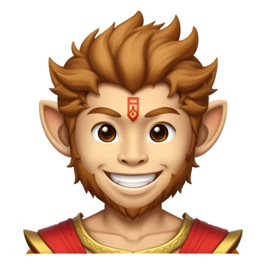 Wukong smiling sticker