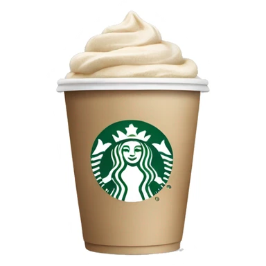 Beige Starbucks  sticker
