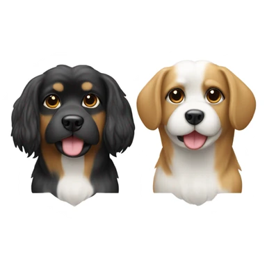 Black cavatzu tan cavatzu sticker