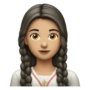 Serbian girl sticker