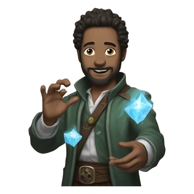 Rick playing magic the gathering sticker