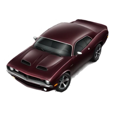 very dark blood red almost black hellcat car sticker