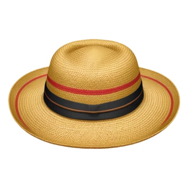 straw hat sticker