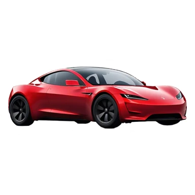 Tesla Roadster - Tesla (Model Year: 2020) (Iconic colour: Dark Red) sticker