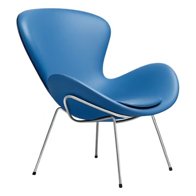 danish design chair blue fritz hansen series 7 sticker