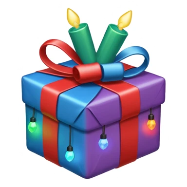 create "1637" with Christmas lights wrapping it sticker