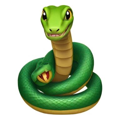 Snake in a New Year's hat sticker