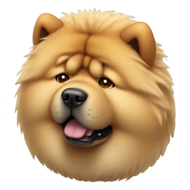 Chow Chow dog crying anxious sticker