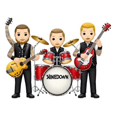 Shinedown band sticker