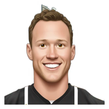 Jonathan Toews at Mardi Gras sticker