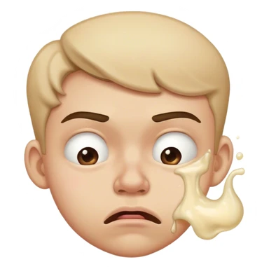 Side eye, eye brow raise, and a puking face  sticker