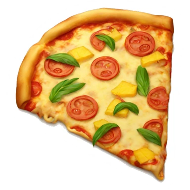 Pizza with pineapple  sticker