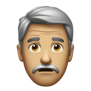 Fed up face  sticker