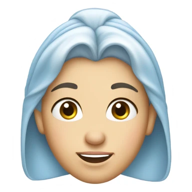 Cinderella wearing her glass shoe on her head, making a funny face ￼ sticker