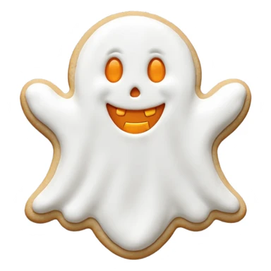 halloween ghost cookie sticker