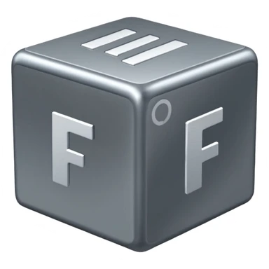 cube with F11# letters on it sticker