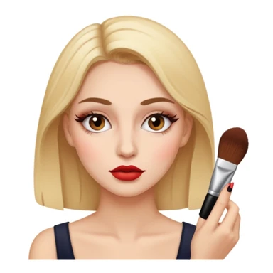 A Women with do makeup  sticker