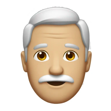 🥸 with white mustache instead  sticker