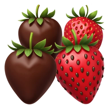 chocolate covered fruit sticker