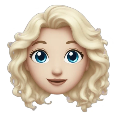 Coeur bleu pastel sticker