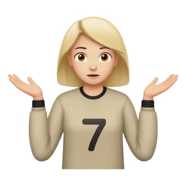 Putting the 🤷 with the sex on the left and seven on the right sticker