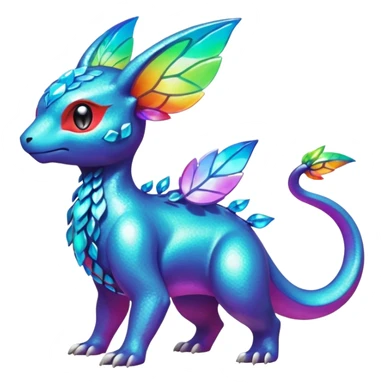 Elemental magical colorful exotic Pokémon-Fakémon-creature sticker