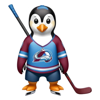 colorado avalanche penguin  sticker