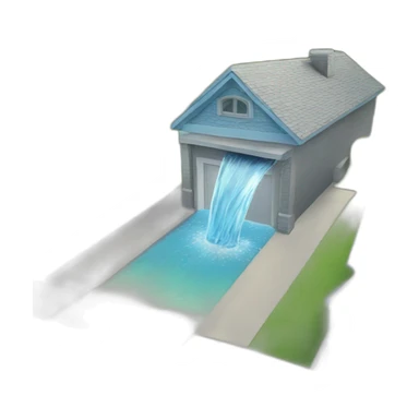 water going into the house sticker