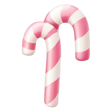 pale pink candy cane sticker