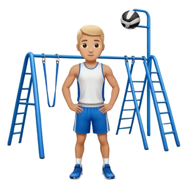 white sportsman in the playground sticker
