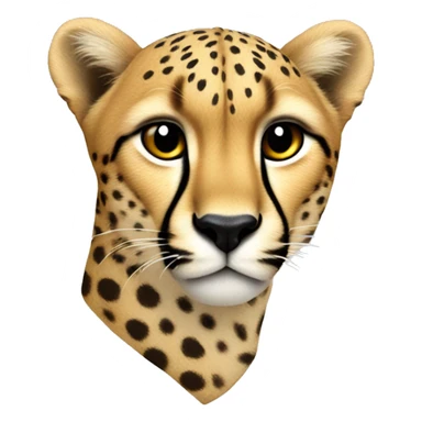 Cheetah ￼heart  sticker