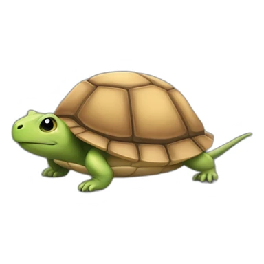 Une souris sur une tortue sticker
