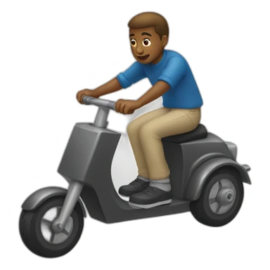 Mateo sur trottinette sticker