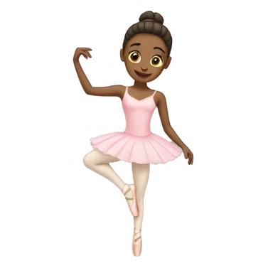 Ballerina putting on point shoes sticker