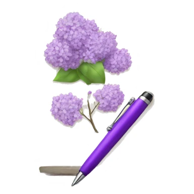 Lilac Journal with Pen sticker