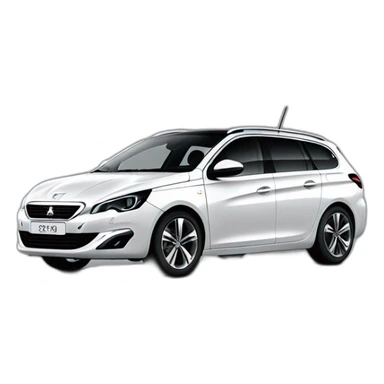 New Peugeot 308 SW white sticker