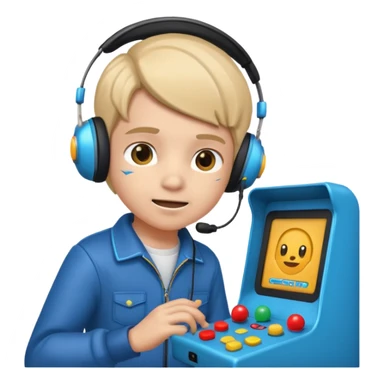 Retro Arcade Kid sticker