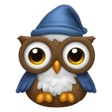 Gufo di natale sticker