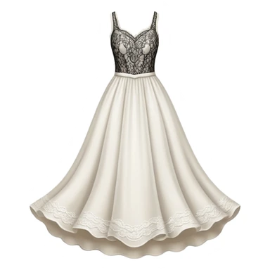 White dress sticker