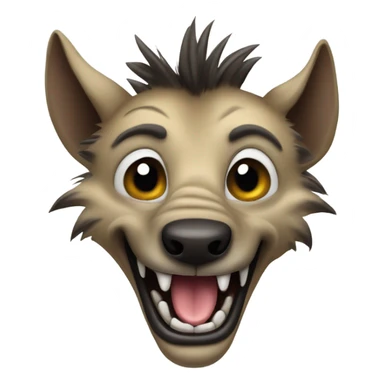 Make a hyena emoji sticker