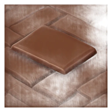 Milk chocolate sticker