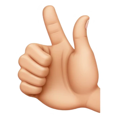 thumbs up finger gesture sticker