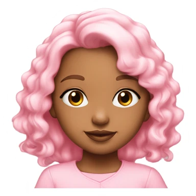 a baby-pink detailed cutsie clean girl heart sticker