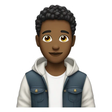 Cool looking boy saying “looking beautiful “ sticker