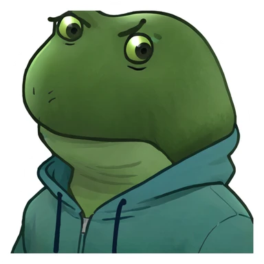 Mr. Beast wearing a blue hoodie with a playful expression sticker