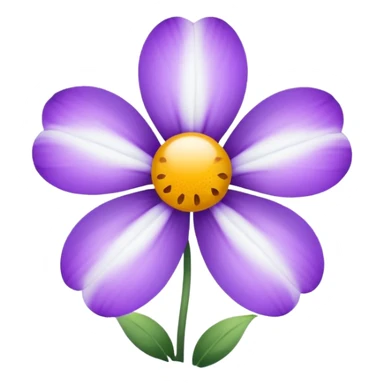 purple flower with snow behind it sticker