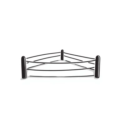 Boxing ring with ropes sticker