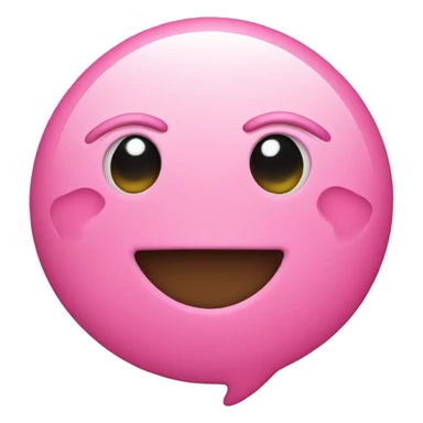 Smiley face with pink heart eyes sticker