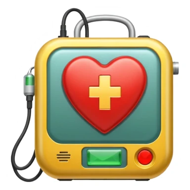 defibrillator  sticker