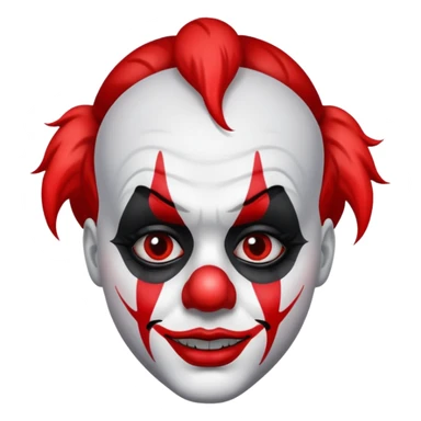 clown make up cried sticker